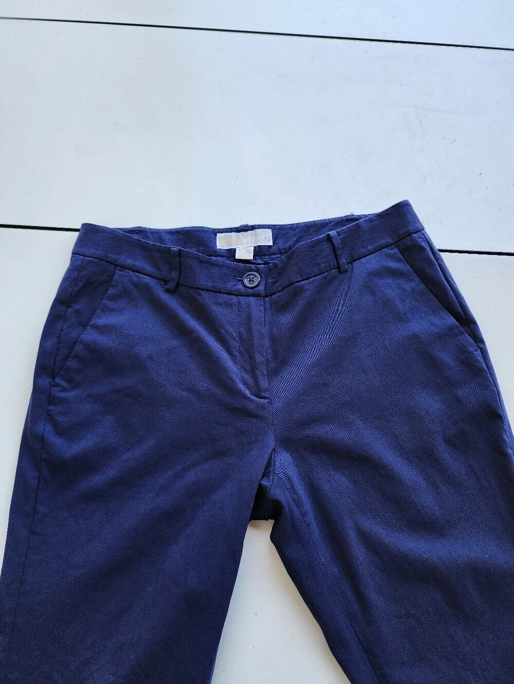 Michael Kors Chino Pants Navy Blue Womens 30x26 Petite 6P